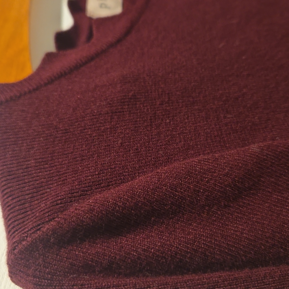Philosophy Rich Burgundy Knit Top - Picture 3 of 14